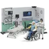 Image de coffret infirmerie jouet - BRUDER - BWORLD - figurine médecin et figurine patient - accessoires médicaux inclus
