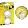 Image de Ruban adhésif double face - 3M - 665 - Lot de 2 rouleaux - 12 mm x 63 m - Adhésion permanente