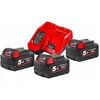 Image de Pack de batteries 18V - MILWAUKEE - M18 NRG-502 - 3x5Ah - Chargeur M12-18 - Li-ion