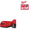 Image de Perceuse sans fil MILWAUKEE M12 NRG-201 12 V - Pack 1x2 Ah - 2 kg - 4° dangle doscillation