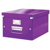 Image de Boîte De Rangement En Carton Taille Moyenne A4+ - Violet