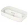 Image de Esselte 5323-00-01 Compartiment De Rangement Rectangulaire Acrylonitrile-butadiène-styrène (abs) Blanc