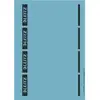 Image de Leitz 16852035 - lot de 100 étiquettes autocollantes pour dos de classeur format large et court - bleu 16852035