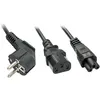 Image de Câble dalimentation - Lindy - CEE 7-7 (P) - Pour IEC 60320 C13 et C5 - Couleur Noir - 15 m