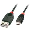 Image de Lindy 31935 Cavo Usb Usb 2.0 0,5 M Micro-usb B Usb A Nero, Rosso