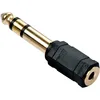 Image de Adaptateur audio - Lindy - Jack 63 mm vers 35 mm - Connecteurs or - Noir - Stéréo