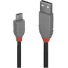 Image de Câble Usb 2.0 Lindy Noir Et Gris 0,2 M Connecteur Micro-usb B