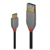 Image de Lindy Black Line - Cable USB de type-C - 24 pin USB-C pour USB type A - 15 cm