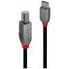Image de LINDY Câble USB USB 2.0 USB-C® mâle USB-B mâle 0.50 m noir 36940