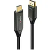Image de Câble adaptateur LINDY DisplayPort - HDMI Fiche mâle DisplayPort Fiche mâle HDMI-A 3.00 m noir 40932 Câble DisplayPort