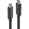 Image de Câble Thunderbolt 3 Lindy 0,5 M Transfert 20 Gbit/s Noir
