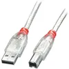 Image de Câble Usb A Vers Usb B Lindy 41753 Blanc Transparent