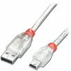 Image de Câble Usb 2.0 A Vers Mini Usb B Lindy 41782 Gris Transparent 1 M