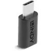 Image de Lindy 41896 Adattatore Per Inversione Del Genere Dei Cavi Usb-c Micro-b Nero