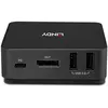 Image de Commutateur KVM - Lindy - 2 Port Type C DisplayPort - 4K Ultra HD - 100 W USB - Métal gris