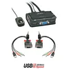 Image de Switch KVM - Compact - 2 Ports - USB 2.0 - VGA - Audio