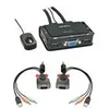 Image de Lindy VGA KVM Switch Compact USB 2.0 Audio 2 Port - commutateur ecran-clavier-souris/audio/USB - 2 ports
