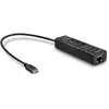 Image de Lindy 43249 Hub & Concentrateur Usb 3.2 Gen 1 (3.1 Gen 1) Type-c 5000 Mbit/s Noir