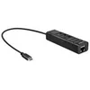 Image de Lindy USB 3.2 Type C Hub Gigabit Ethernet Converter - adaptateur USB / reseau - USB 3.2 Gen 1 - Gigabit Ethernet x 1 + USB 3.2 x 3