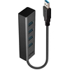 Image de Lindy 43324 Hub & Concentrateur Usb 3.2 Gen 1 (3.1 Gen 1) Type-a 5000 Mbit/s Noir