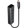 Image de Lindy 43325 Hub & Concentrateur Usb 3.2 Gen 1 (3.1 Gen 1) Type-c 5000 Mbit/s Gris