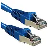 Image de Cable Reseau Lindy Cat6a S/ftp Pimf Lsoh Bleu 0,50 M