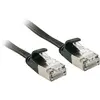 Image de Cable Reseau Noir Lindy 47481 1 M Cat6a U/ftp (stp)