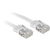 Image de Lindy Cable Reseau Cat6 Flachband Ungeschirmt Blanc 1,00m