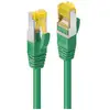 Image de Cable Reseau Lindy Cat6a Rj45 S Ftp Cat7 Lszh Vert 0,3 M