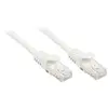 Image de Cable Reseau Lindy Cat6 U/utp Basic Blanc 2,00 M