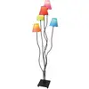 Image de Naeve colori lampadaire multi-bras multicolore 5xe14