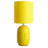 Image de Naeve erida lampe de table cylindrique jaune 1xe14