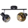 Image de Naeve casco plafonnier double noir 2xe27