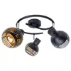 Image de Naeve casco spots de plafond en grappe noirs 3xe27