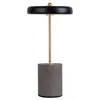 Image de Naeve seta lampe de table led intégrée rechargeable à intensité variable, noire, 2 900 k, capteur tactile