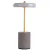 Image de Naeve seta lampe de table led intégrée rechargeable à intensité variable gris 2900 k capteur tactile