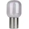 Image de Naeve albero lampe de table cylindrique led rechargeable à intensité variable, chromée, avec capteur tactile