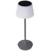 Image de Naeve emmi lampe solaire d'extérieur portable à led rechargeable et à intensité variable, grise, 3 100-6 700 k, ip44, capteur tactile