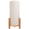 Image de Naeve madita lampe de table cylindrique led rechargeable à intensité variable 48 cm nature 2955 k capteur tactile