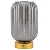 Image de Naeve luise lampe de table cylindrique led rechargeable à intensité variable, dorée, 2 900 k, capteur tactile