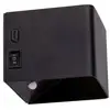 Image de Naeve cube applique murale magnétique led rechargeable avec détecteur de mouvement pir (3 000 k) et éclairage haut et bas noir