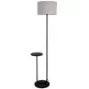 Image de Naeve tordis lampadaire avec abat-jour noir 1xe27