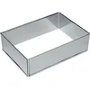 Image de Cadre à pâtisserie extensible - LARES - Rectangle - Inox - Longueur 32 à 46 cm - Hauteur 7.5 cm