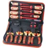 Image de Kit doutils - MANNESMANN - Jeu de 14 tournevis + pinces - Tournevis variés - Pochette de rangement