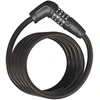 Image de Antivol vélo câble à code Abus Star 6512C à12x1,80m + support noir