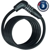Image de Antivol vélo câble à code Abus Star 5510C à10x1,80m + support noir
