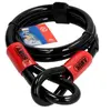 Image de Câble antivol lasso antivol Abus Cobra 1,2m à12 mm noir/rouge