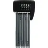Image de Abus antivol pliable bordo lite 6055c sh - avec support et code - serrure à combinaison extra-légère en acier spécial - niveau de sécurité 7 - 60 cm - noir