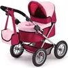 Image de Poussette pour poupée Trendy - BAYER - Gris et Rouge - Pour poupées jusquà 46 cm