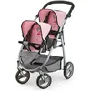 Image de Poussette Pour Poupées Reig Gris Rose Jumeler